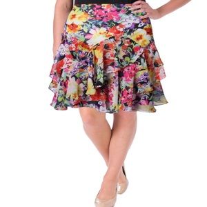Ralph Lauren Tiered Floral Skirt